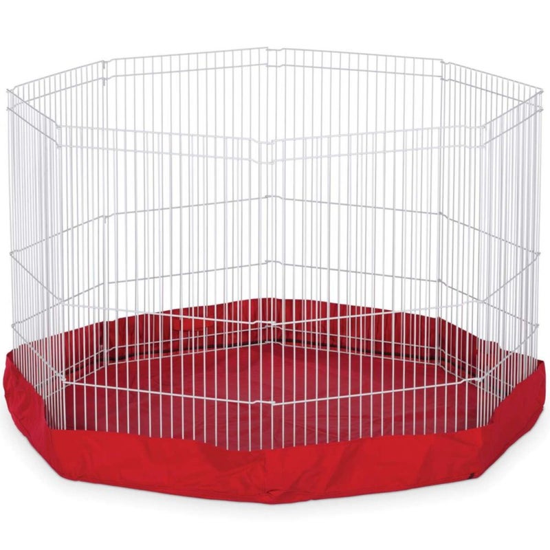 Prevue Pet Products SPV40097 Mat/Cover for 8-Panel Play Pen, Red - Image 1